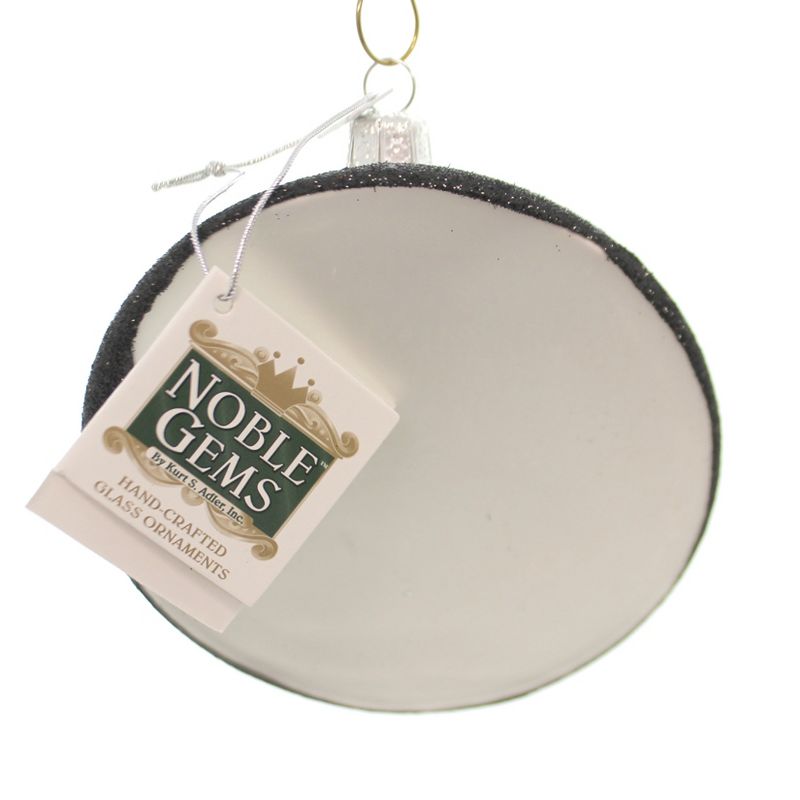 Noble Gems Dog Bone In Bowl Glass Ornament Pet Puppy  -  Tree Ornaments