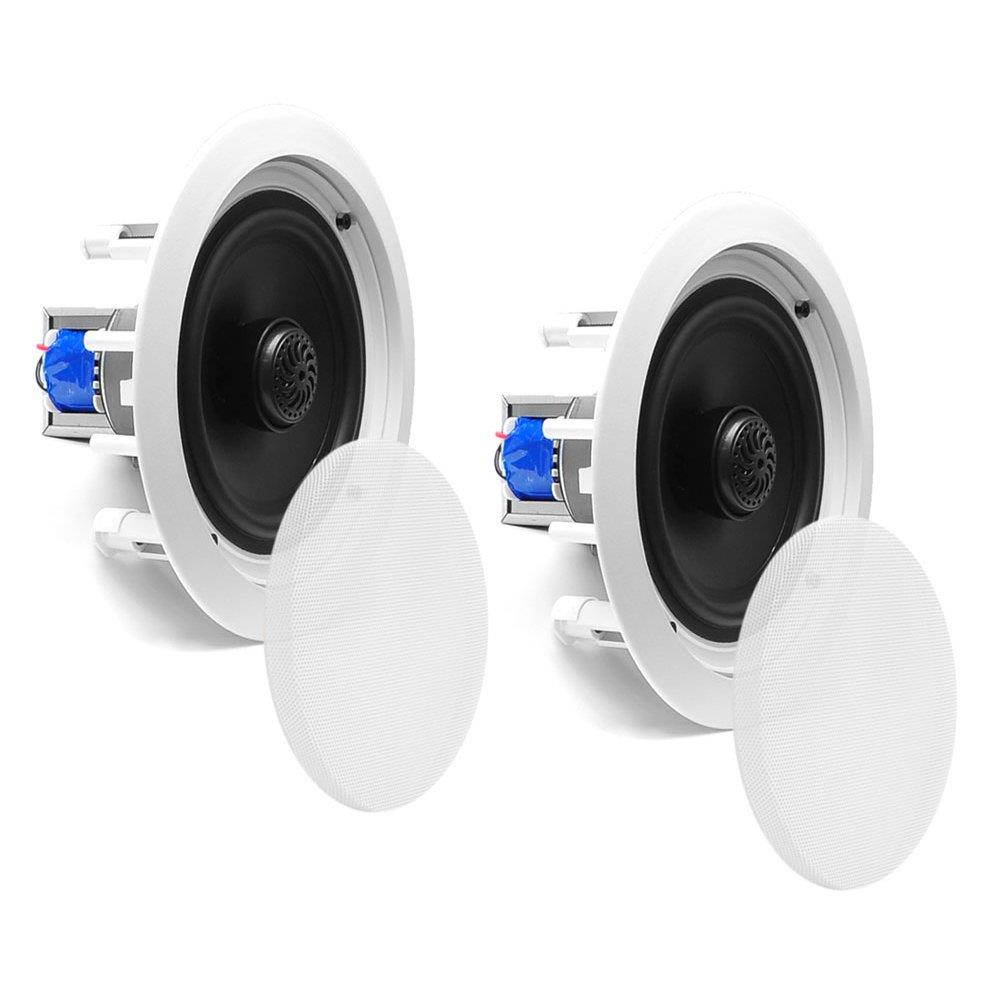 Pyle PDIC60T Home 6.5 Inch 250W 2 Way In Wall In Ceiling Stereo Speaker (8 Pack)