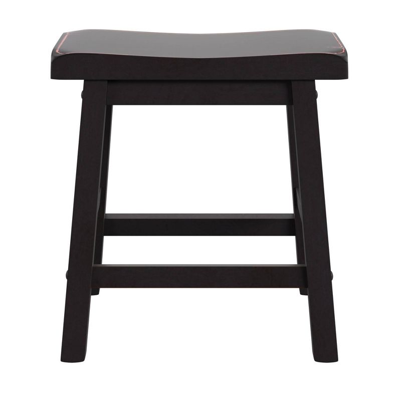 Set of 2 18" Scoop Counter Stools Black - Inspire Q