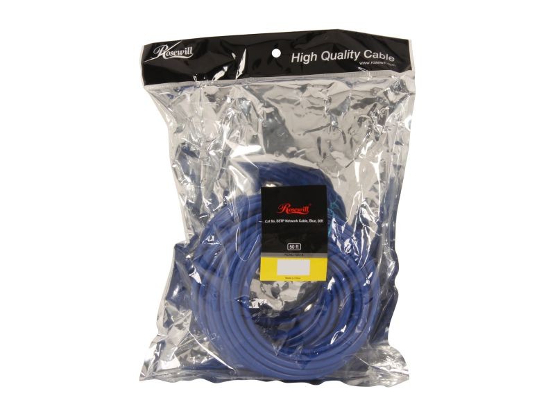 Rosewill RCNC-12010 3 ft. Cat 6A  Screened Shielded Twist Pairing (SSTP) Enhanced 550MHz Network Ethernet Cables