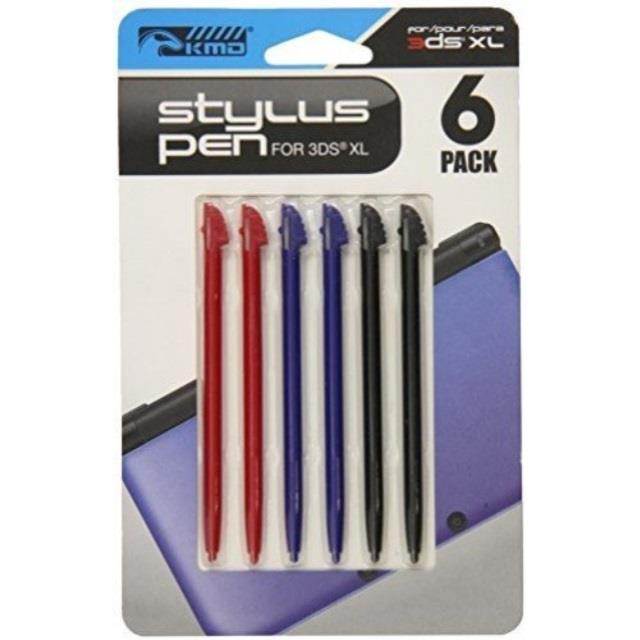 KMD -  Stylus Pen Set 2 Red, 2 Blue, 2 Black for 3DS XL