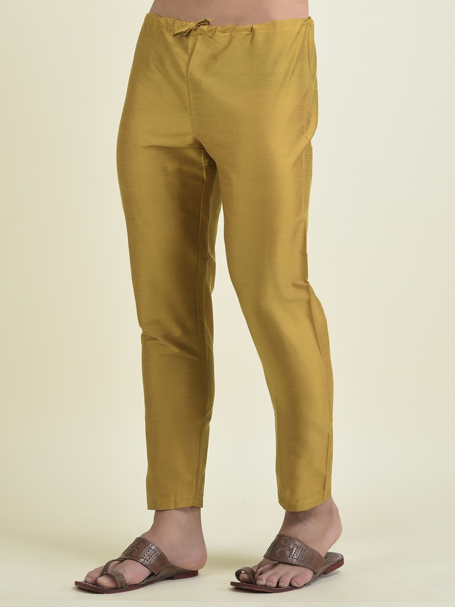 Deyann Yellow Regular Fit Printed Kurta Set With Jacket