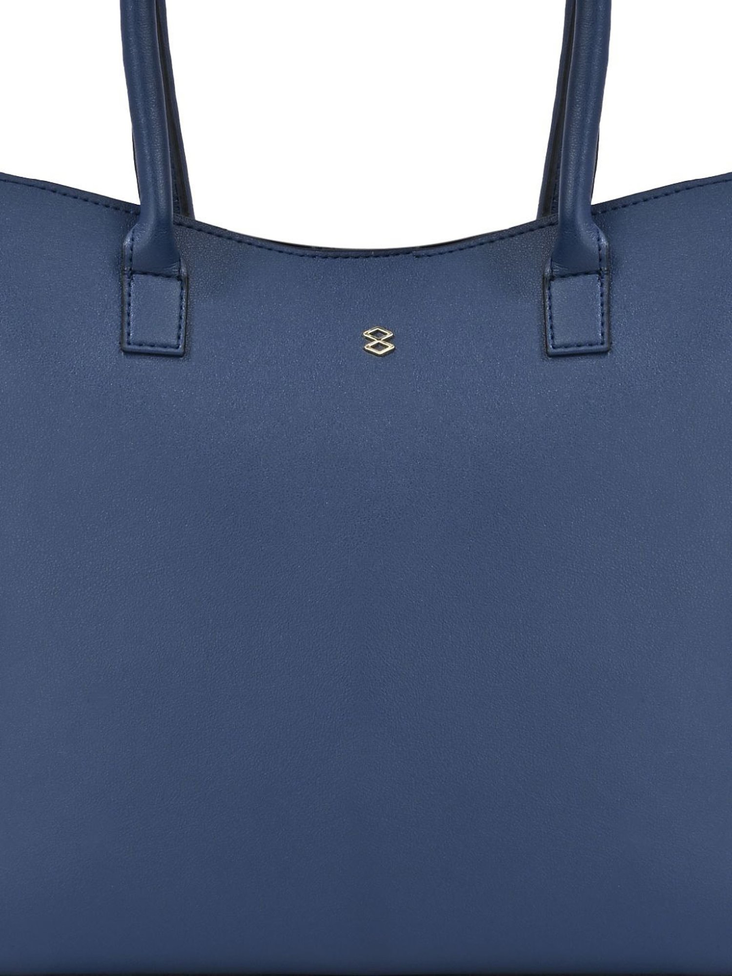 Horra Blue Solid Tote Handbag
