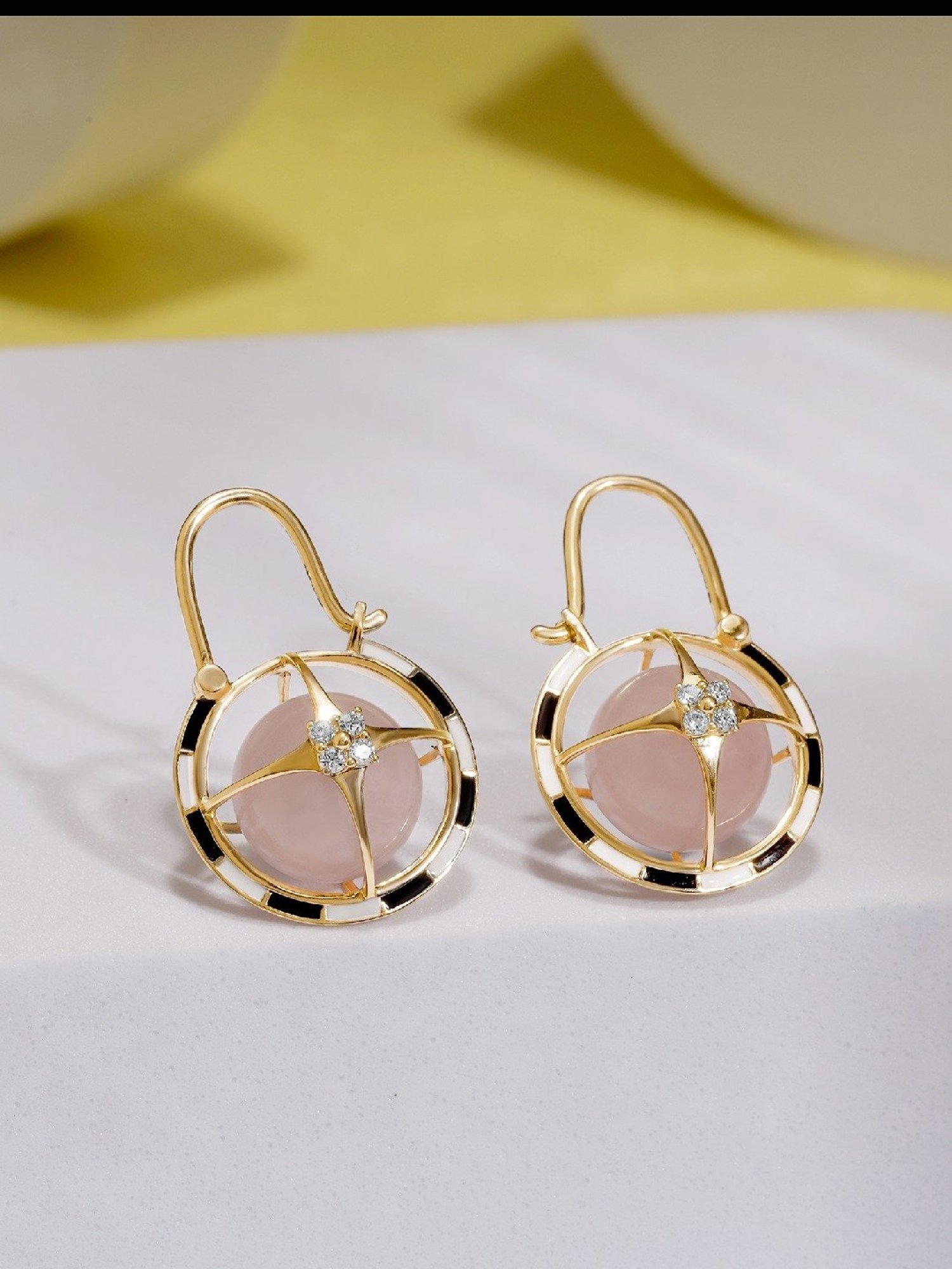 Mia by Tanishq Versatile Chic Reversible 14k Gold & Diamond Hoop Earrings