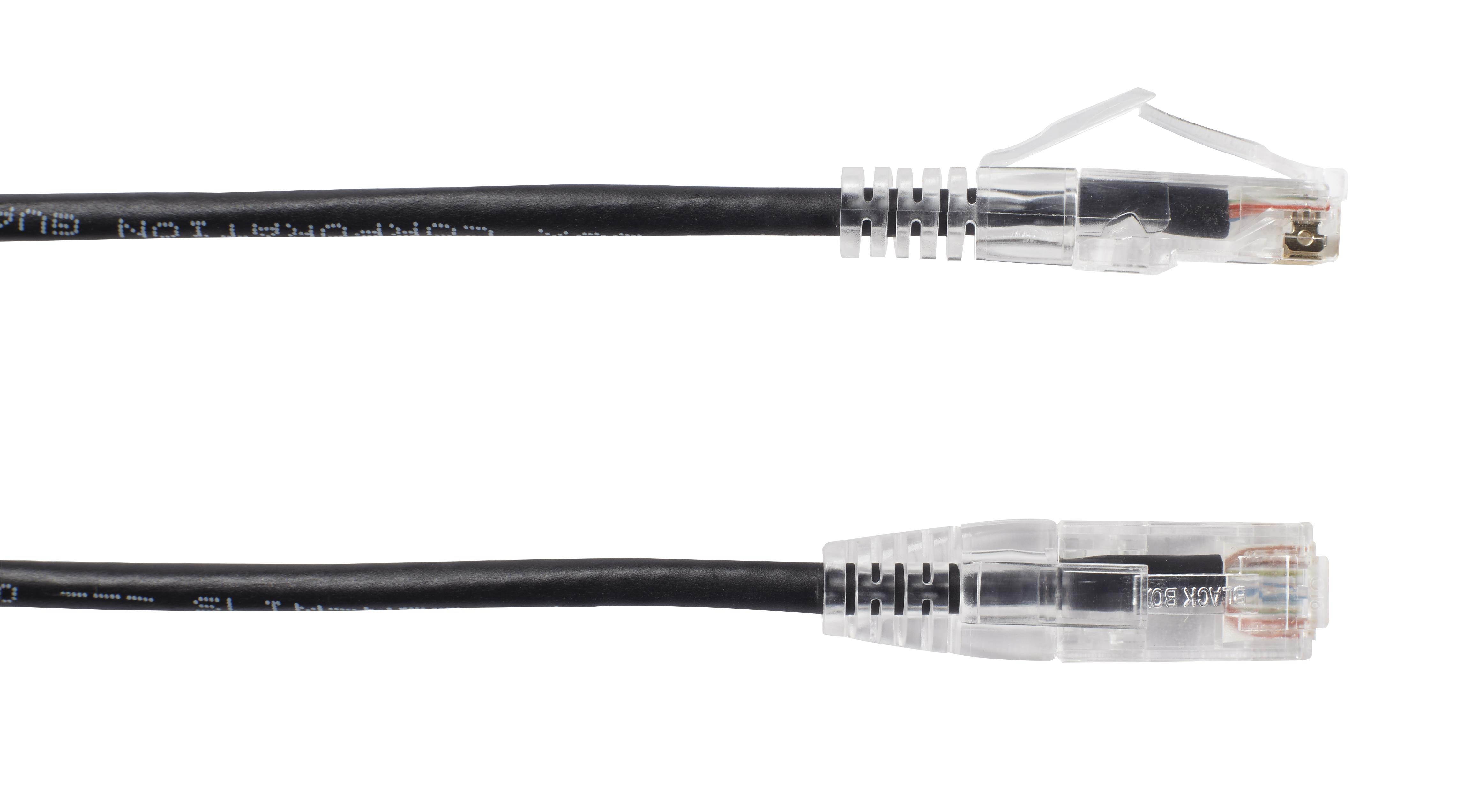 Black Box C6PC28-BK-05 Slim-Net Cat6 Patch Cable Black 5Ft