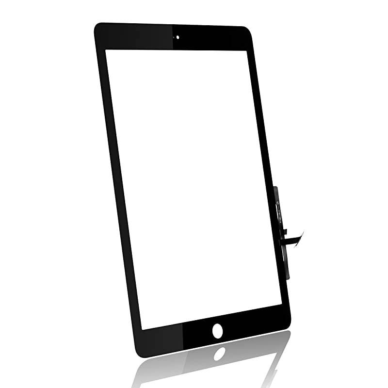 Replacement for iPad 5th Gen 97quot 2017 Ver A1822 A1823 Touch Screen Glass Assembly with Repair Toolkits and Adhesive Black