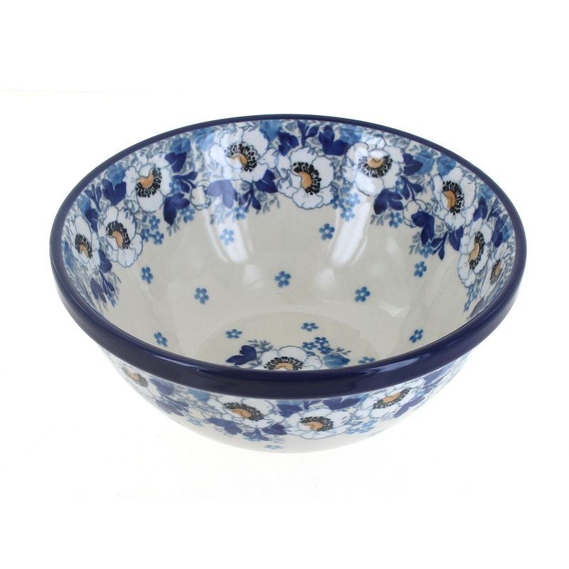 Blue Rose Polish Pottery Georgia Blue Cereal/SoupBowl