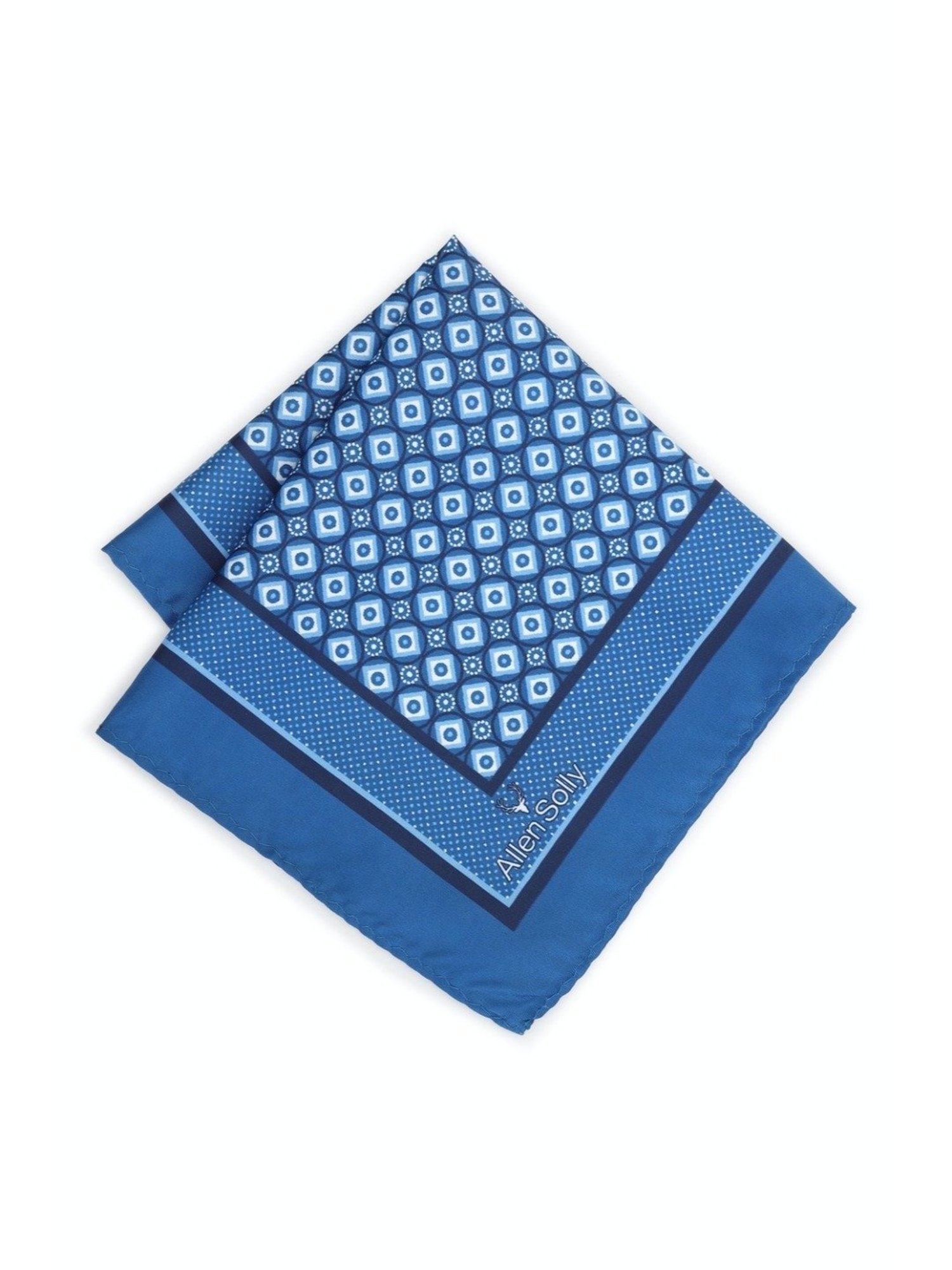 Van Heusen Green Printed Pocket Square