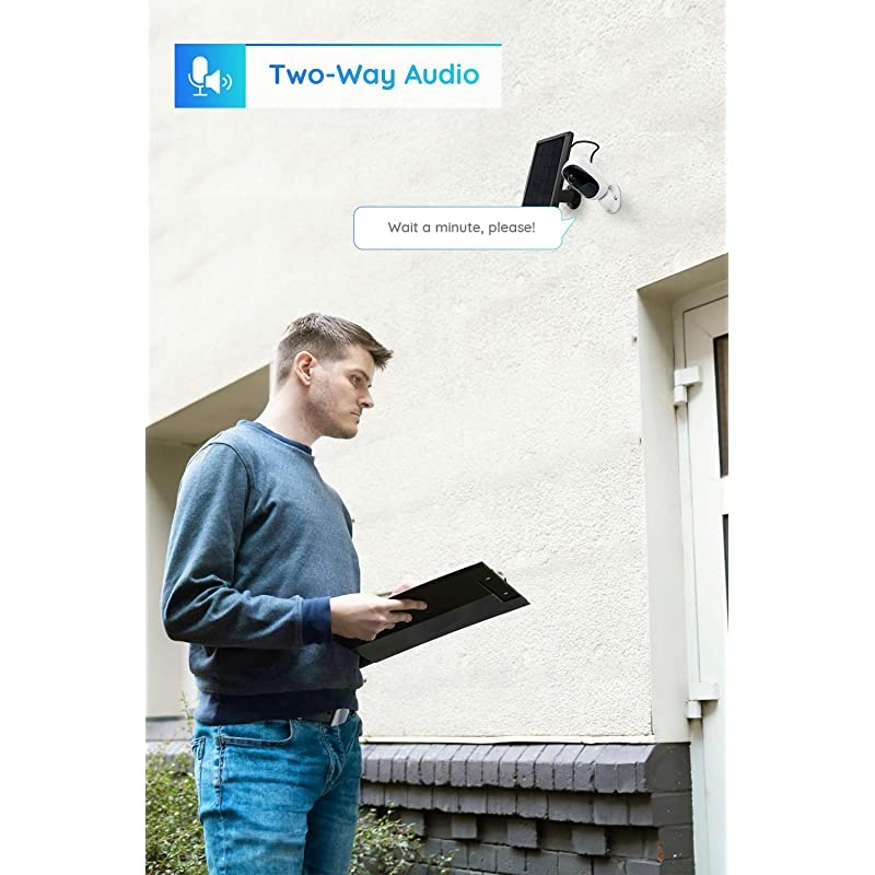 Outdoor Security Camera Wireless System Rechargeable Battery 1080P Video Night Vision Motion Detection, 2-Way Talk, Waterproof Support Google Assistant, Cloud Storage | Argus 2 + Solar Panel