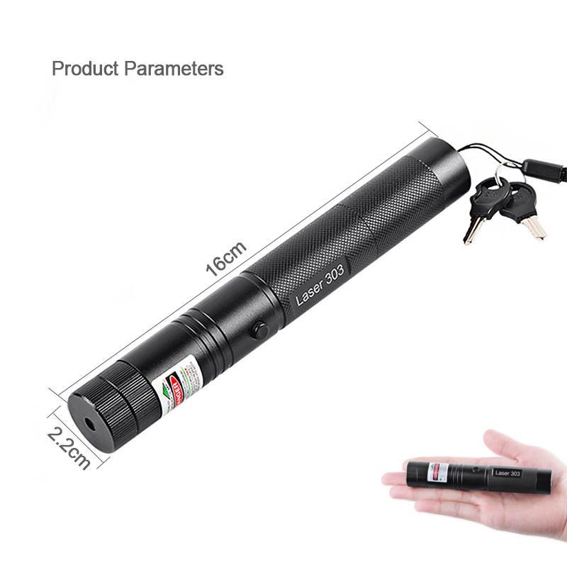 Laser Pointer Presenter High Power Green Laser 303 5MW Lazer Pen Adjustable Focus Remote Beam With Laser 18650 Battery+Charge