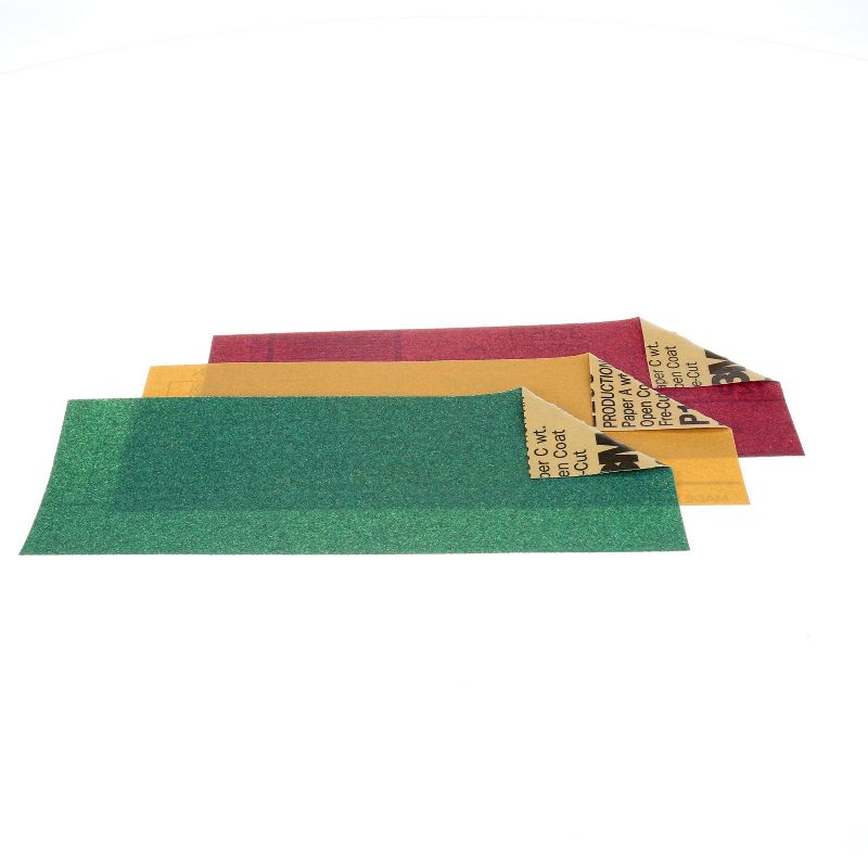 3M Company 5 Sheets Assorted Sandblaster Sandpaper