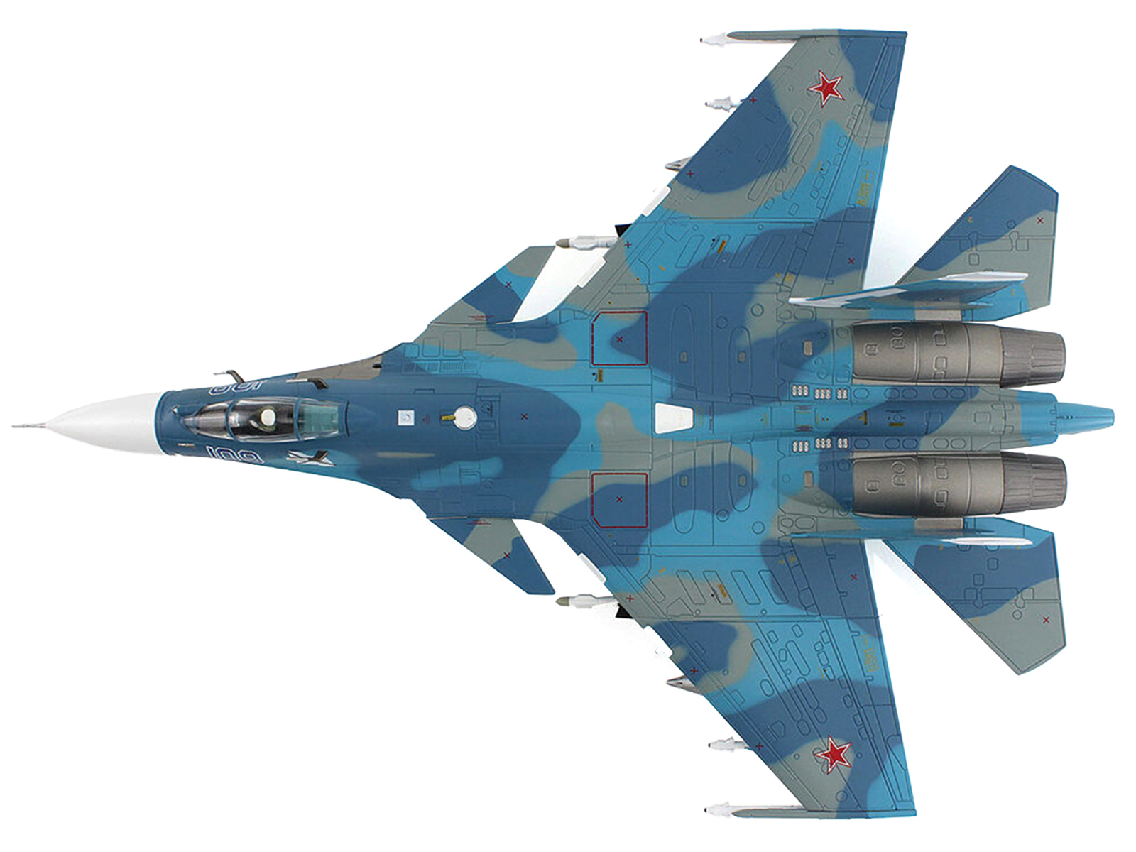 Sukhoi Su-24M Fencer-D Bomber Aircraft "Ukraine War" (2023) Ukrainian Air Force 1/72 Diecast Model by JC Wings
