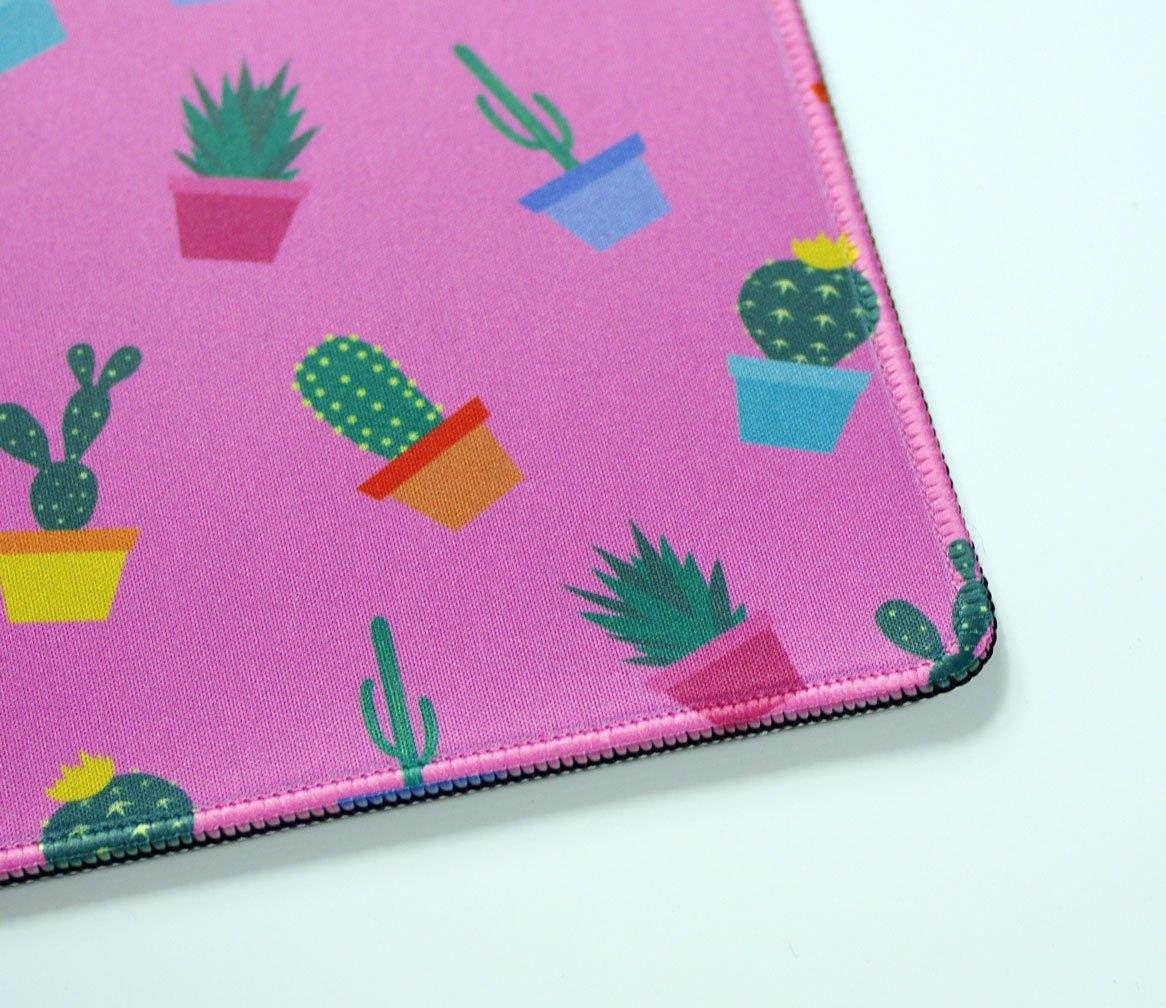 VIVIPOW TM Potted Cactus Plants Pattern Rectangle Non-Slip Rubber Mousepad Gaming Mouse Pad