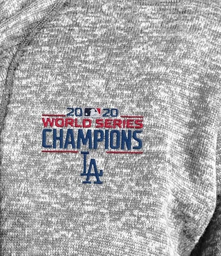 Antigua Los Angeles Dodgers 2020 MLB World Series Champions Fortune Quarter-Zip Pullover