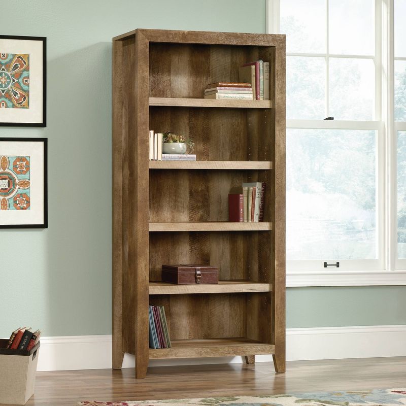 71" Dakota Pass 5 Shelf Bookcase Craftsman Oak - Sauder