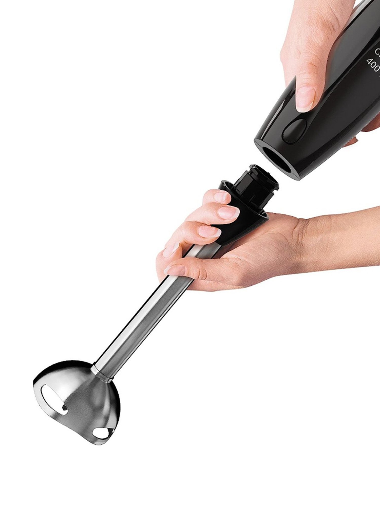 Bosch 400 Watts Steel Leg Hand Blender With Beaker, Chopper & Whisker (Black)