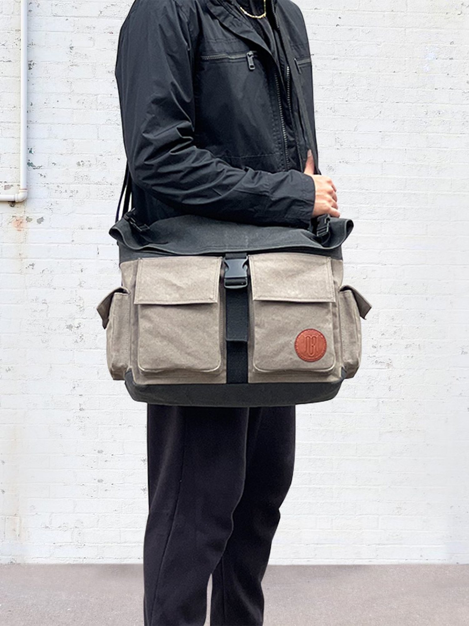 Mona B Beige Medium Cross Body Bag