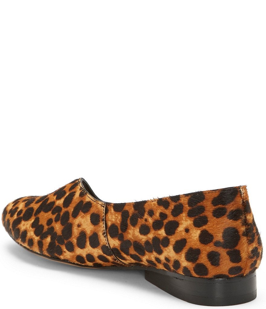 1. STATE Bennie2 Leopard Print Haircalf Asymmetrical Flats