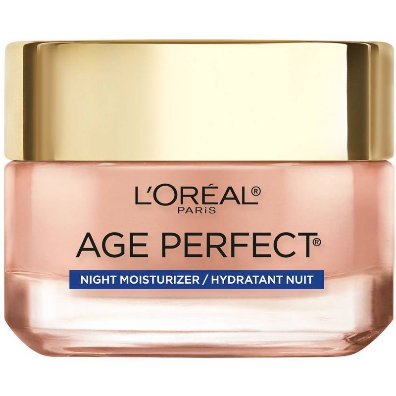 L'Oreal Paris Age Perfect Rosy Tone Cooling Night Moisturizer - 1.7oz