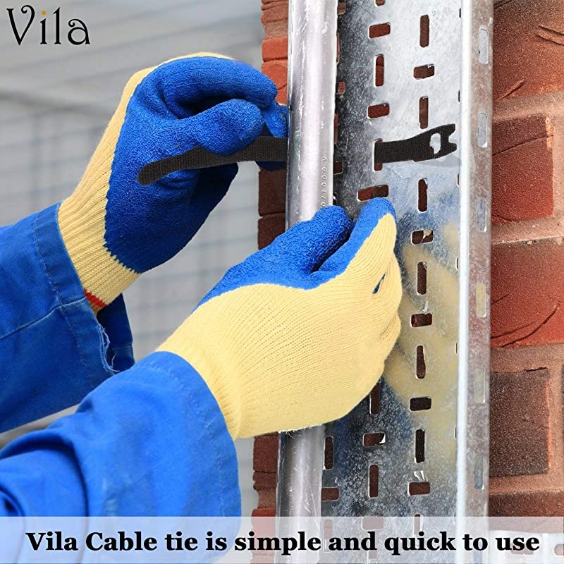 50 Reusable Cable Fastening Ties 6 x 07 Black Nylon Straps from  Durable Versatile and Flexible Keeps Wires Neat and Organized Perfect for Cell Phone Charging Cables TV cords