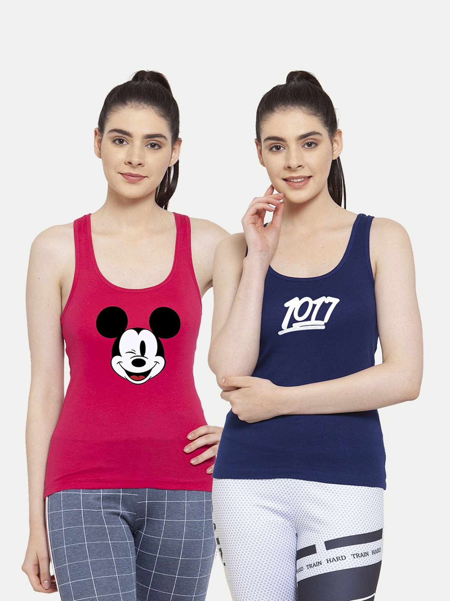 Friskers Multicolor Printed Camisole (Pack Of 2)