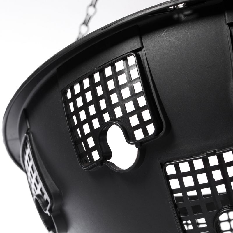 Sullivans Set of 2 Hanging Planters 26"H & 23"H Silver