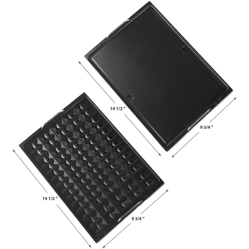 GoWISE USA GW88000 2 in 1 Indoor Smokeless Electric Grill with Griddle Plate