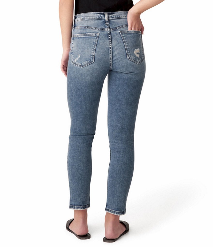 Silver Jeans Co. Beau 28#double; Inseam Distressed Sustainable Girlfriend Jeans