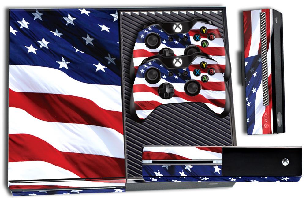 Microsoft Xbox ONE  Console Skin plus 2 Controller Skins - Stars & Stripes