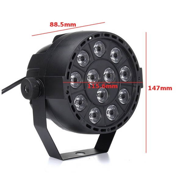 12W RGB Crystal LED Ball Stage Light Voice Mode Remote Control Light For DJ  Disco Halloween Party AU Plug