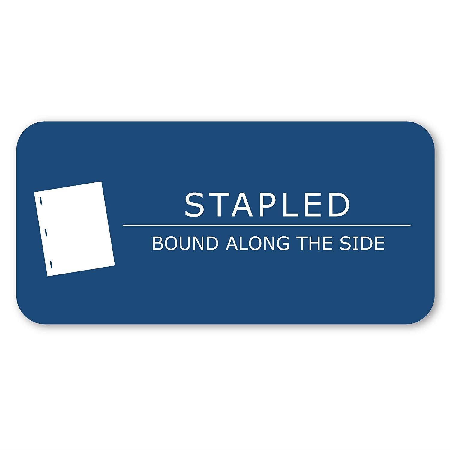 Roaring Spring Exam Book 8.5 x 7 Inches 8 Sheets/16 Pages Wide Ruled with Margin Blue Cover Sold as Pack of 50 Books (77412)