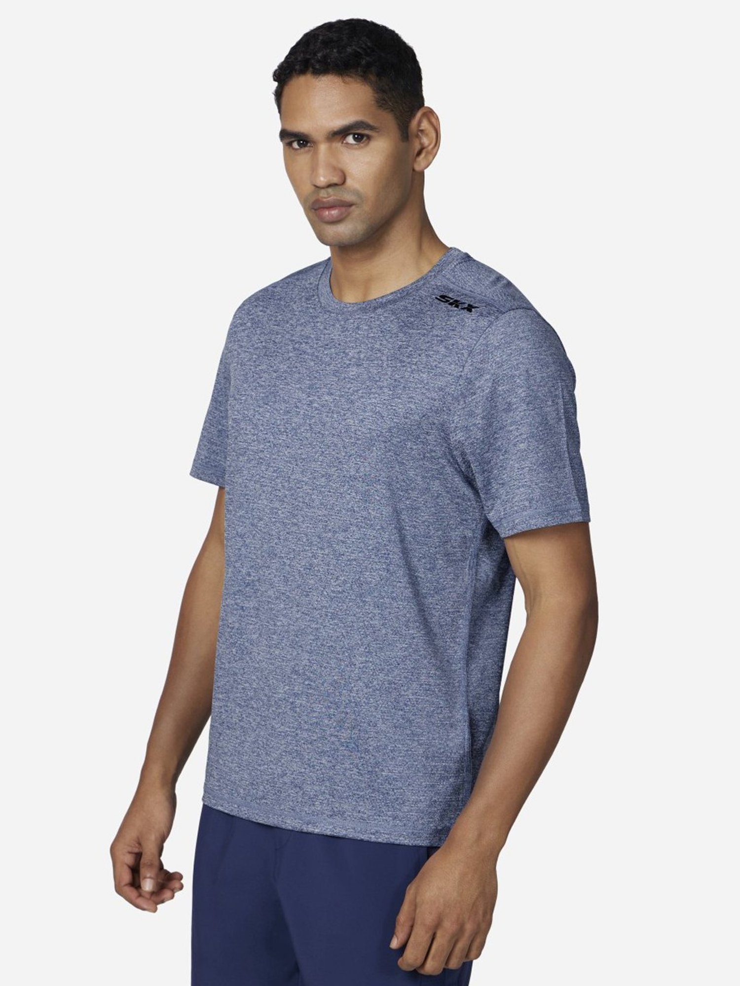 Skechers Blue Regular Fit T-Shirt