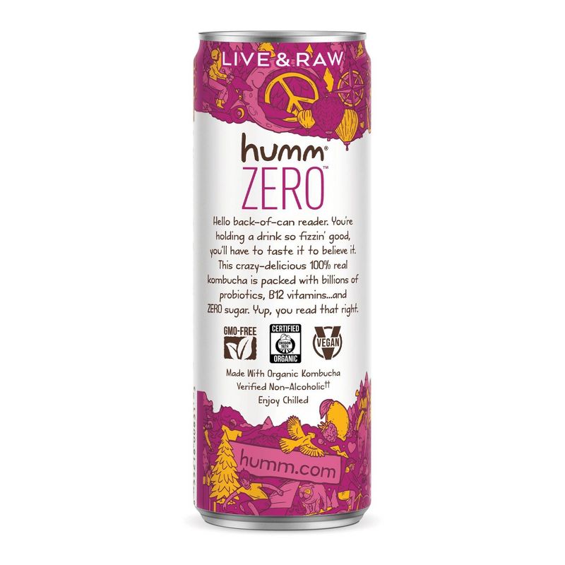 Humm Zero Raspberry Lemonade Kombucha - 11 fl oz