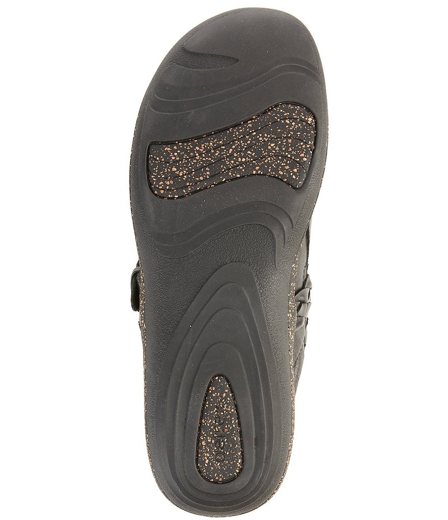 Aetrex Libby-Braided Strap Detail Clogs