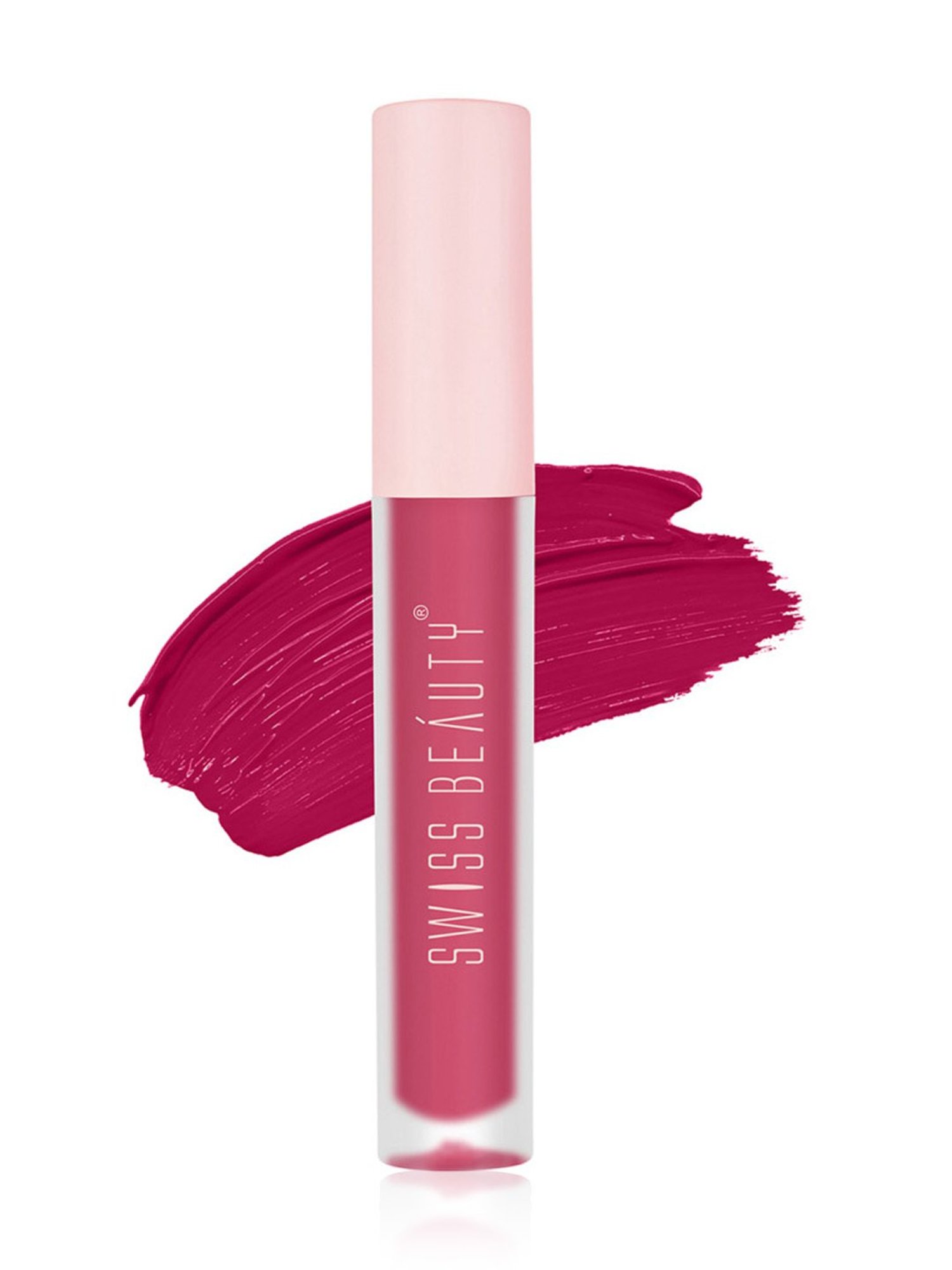 SWISS BEAUTY Super Matte Liquid Lipstick Quine Pink - 3.5 ml