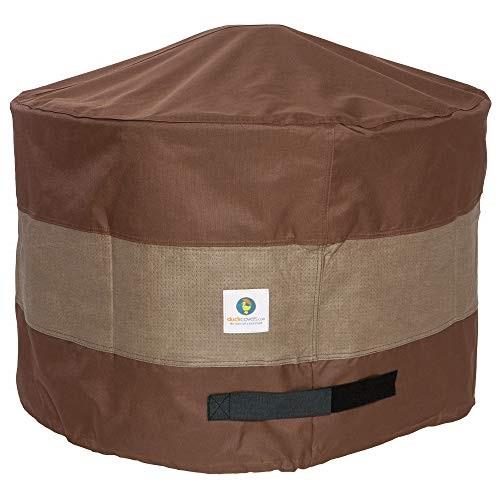 duck covers ufpr3620 ultimate 36 in. round fire pit cover, 36d x 24h, mocha cappuccino
