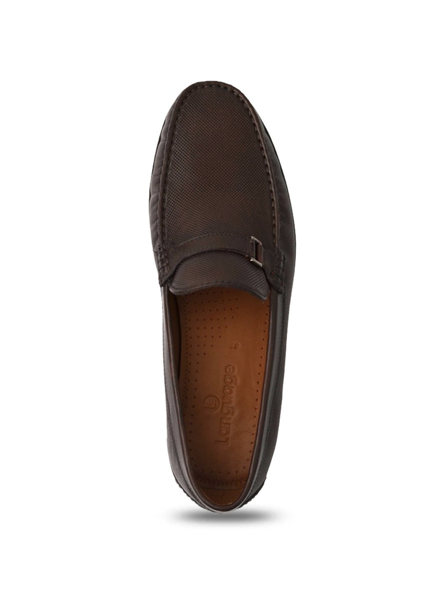 Language Shoes Men's James Driver Brown Loafers