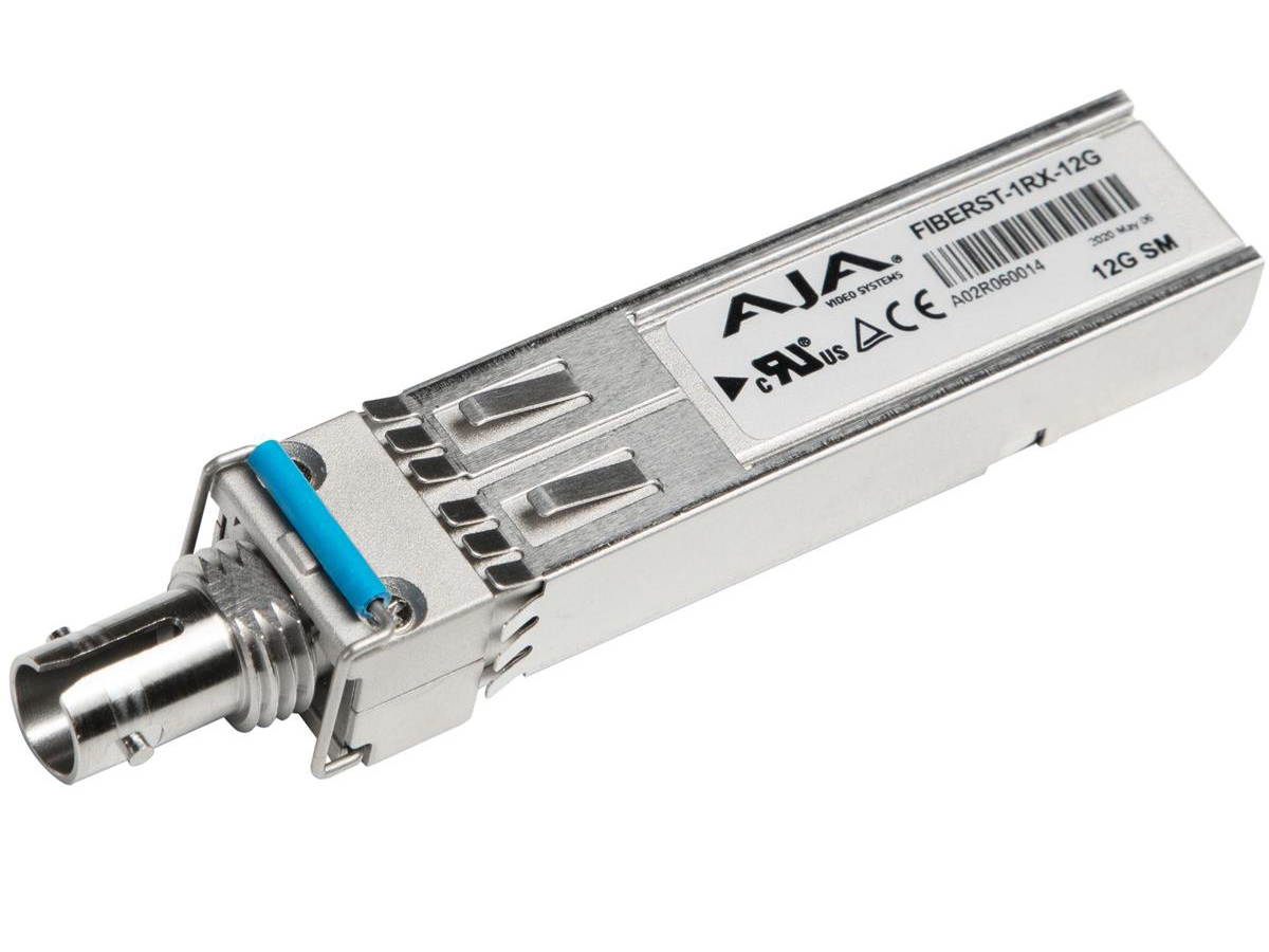 AJA 1-Channel 12G-SDI Single Mode ST Fiber Receiver SFP