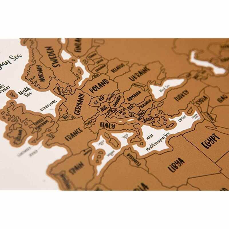 quotIts a Beautiful World Scratch Your TravelsTM World Map 30x20in