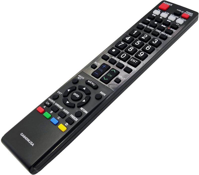 InTeching GA840WJSA TV Remote Control for Sharp LC-40LE810UN, LC-40LE820UN, LC-46LE810UN, LC-46LE820UN, LC-52LE810UN, LC-52LE820UN, LC-60LE810UN, LC-60LE820UN