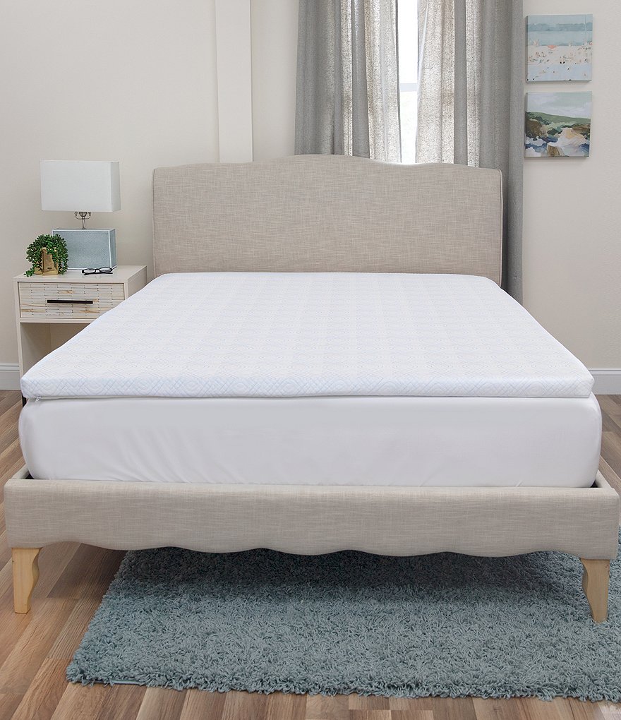 Sensorpedic Majestic 2#double; Gel Swirl Memory Foam Mattress Topper
