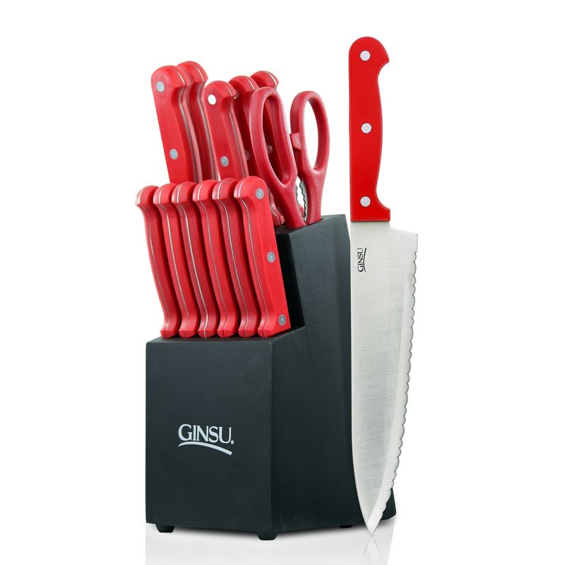 Ginsu 14Pc Cut Set - Red