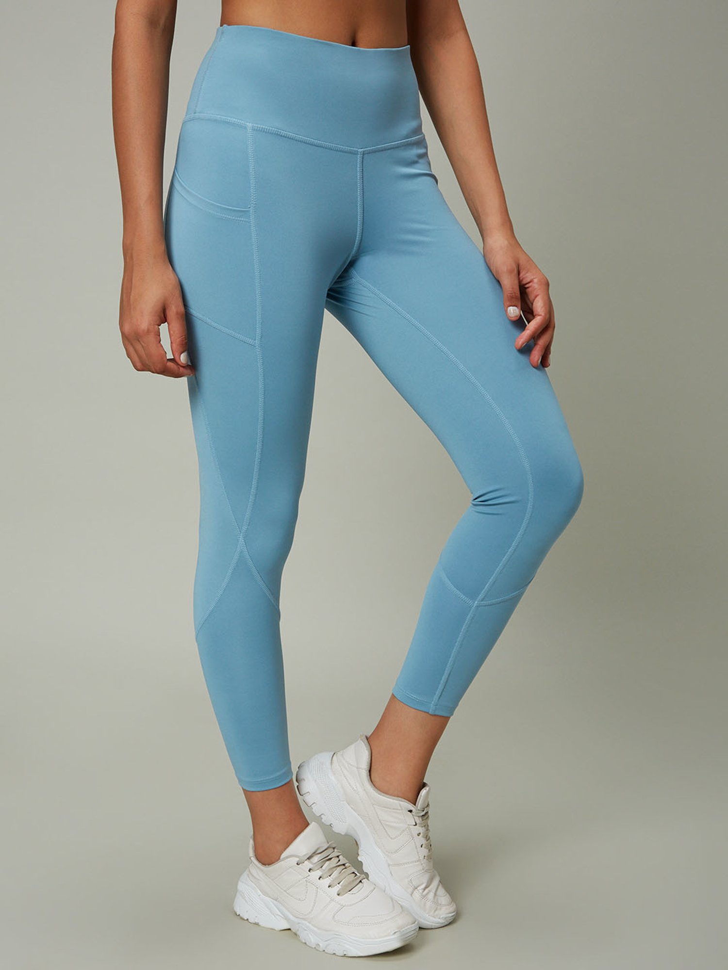SILVERTRAQ Blue Relaxed Fit Leggings
