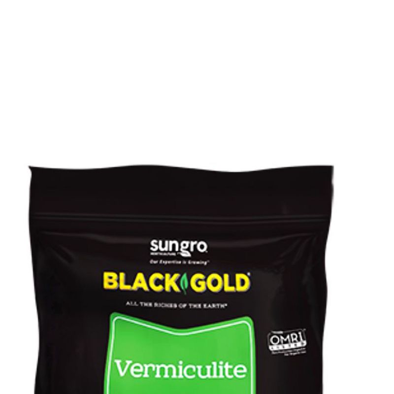 SunGro Black Gold All Purpose Natural and Organic Vermiculite Soil for House Plants, Vegetables, Herbs and More, 8 Quart Bag