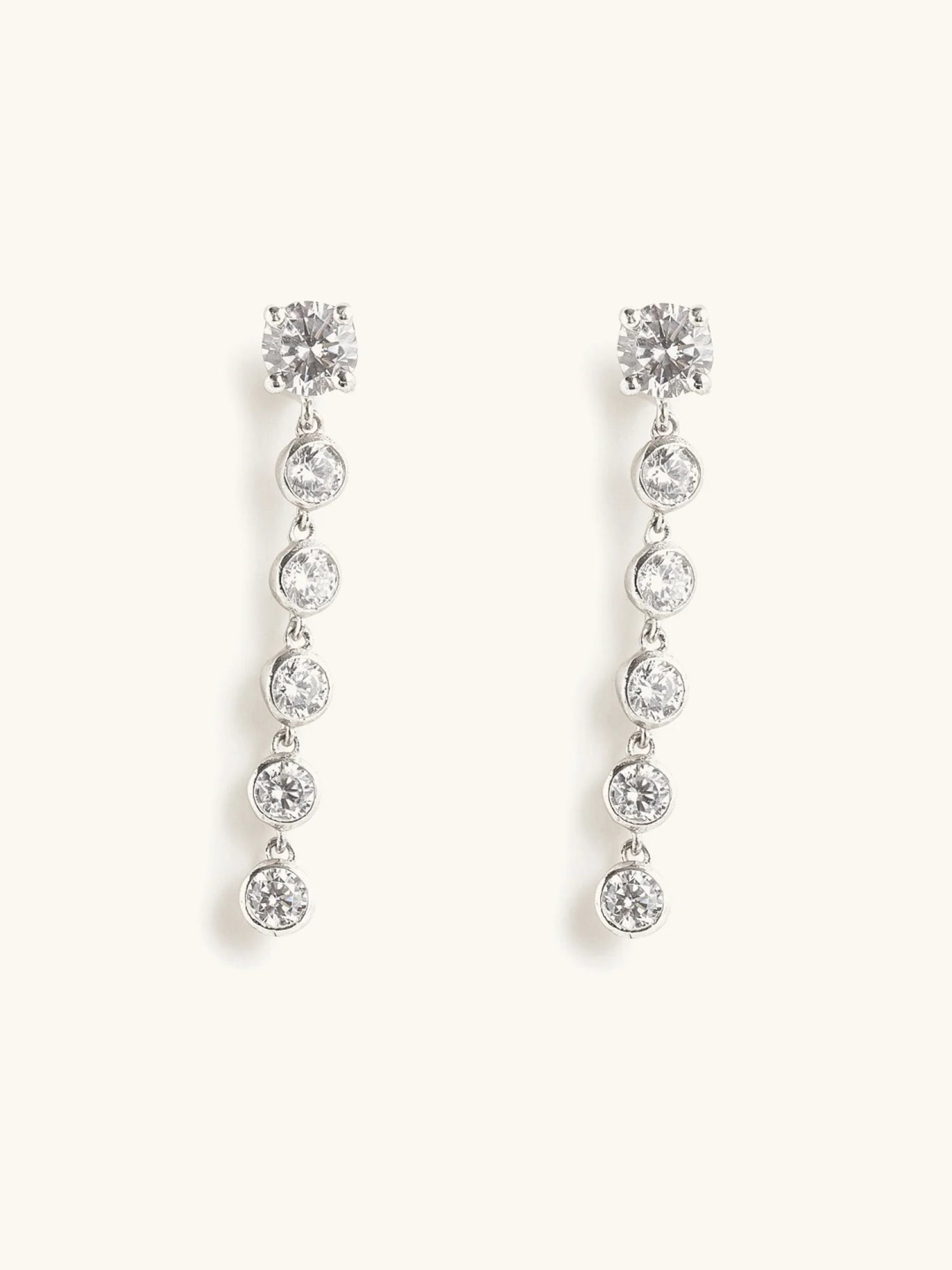 Mabel 92.5 Sterling Silver Drop Earrings for Women