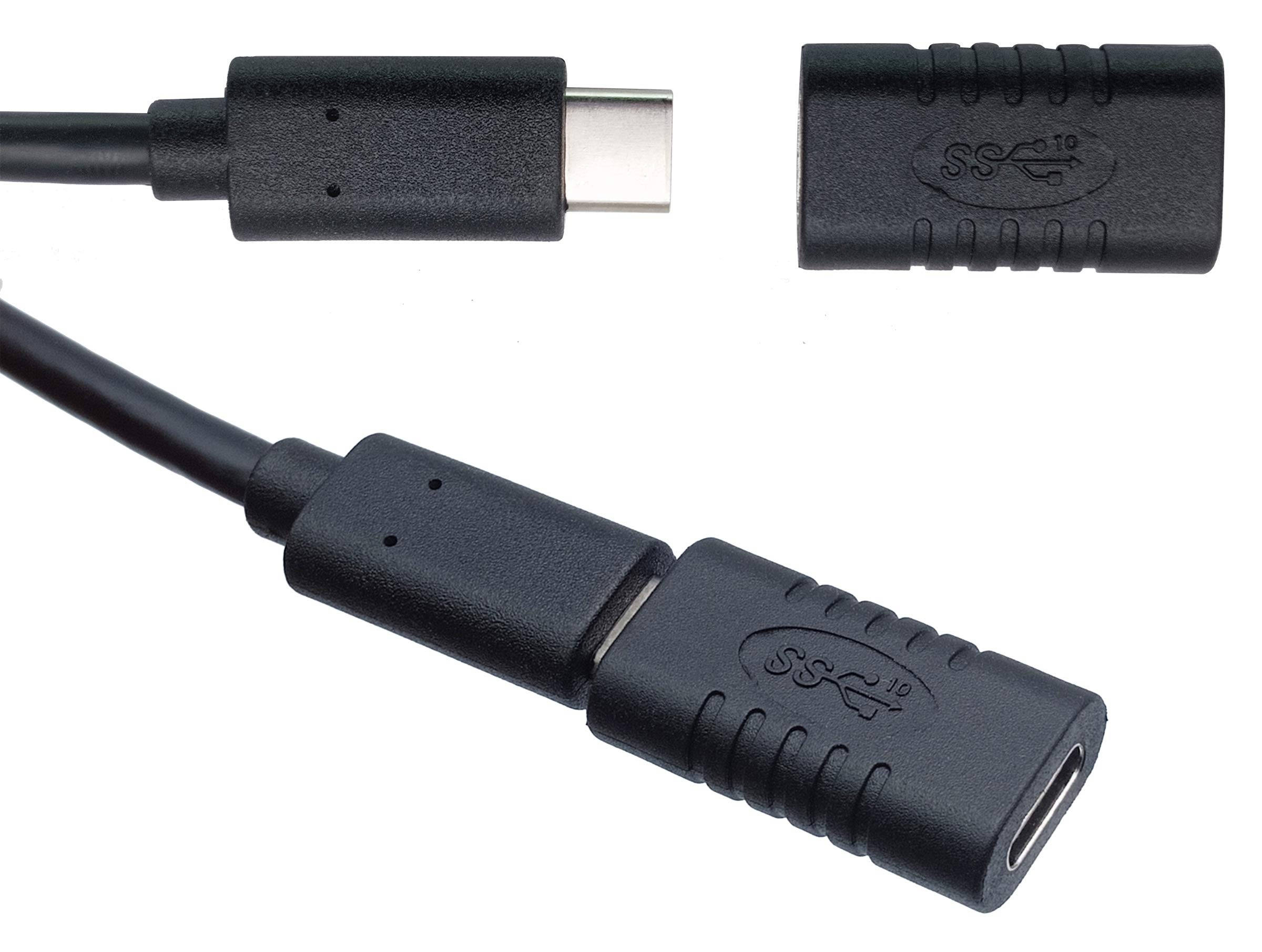 Type C USB Adapter, Gen 2 (10Gbps) 3A USB-C 3.1 Type C USB Female to Female Extension Adapter Supports Charging, Data, Audio, Video Adapter for Laptop, Phone,MacBook USB C HUB (2Pack-F/F)