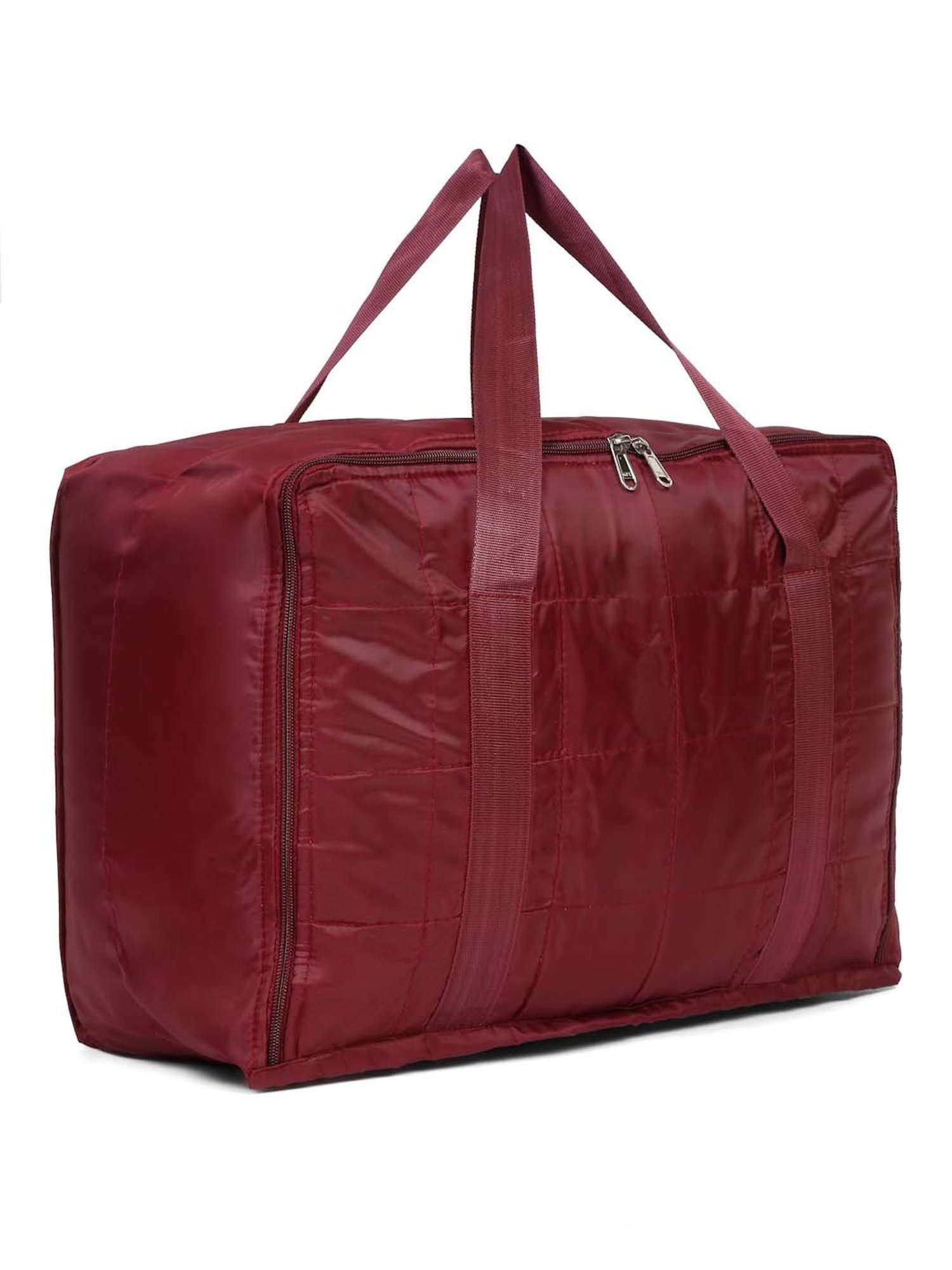 HOSTA HOMES Maroon Pvc Parachute Material Zipper Bag