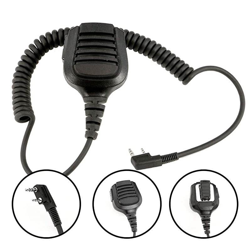 HMRH Waterproof Hand Mic and Speaker for Handheld Radios