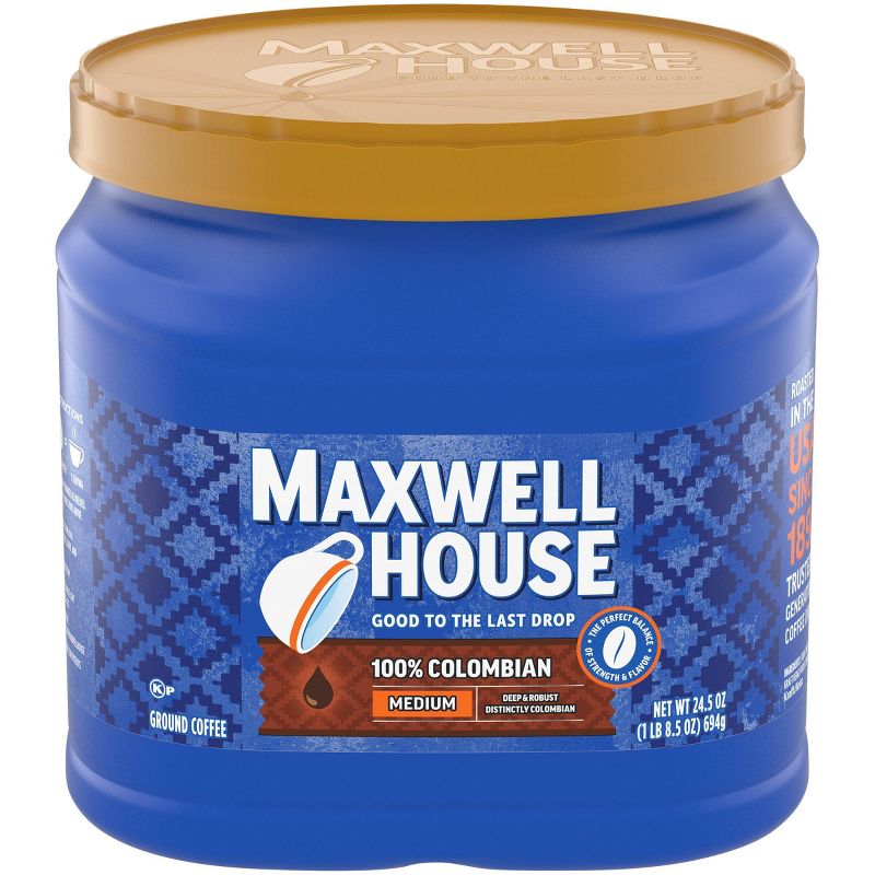 Maxwell House Colombian Medium Dark Roast Ground Coffee - 24.5oz