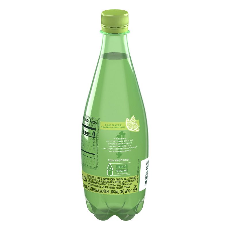Perrier Lime Sparkling Water - 16.9 fl oz Bottle